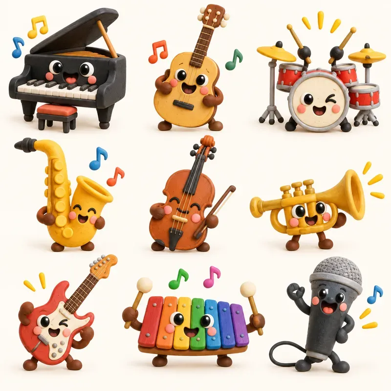 Claymation Weather Mascot Asset Kits