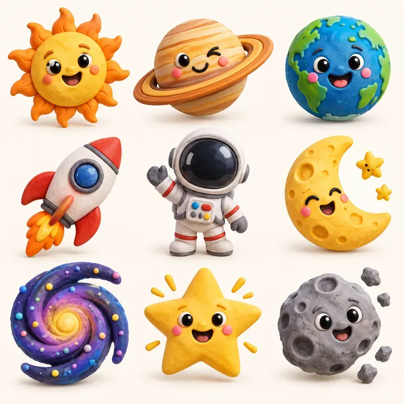 Claymation Weather Mascot Asset Kits