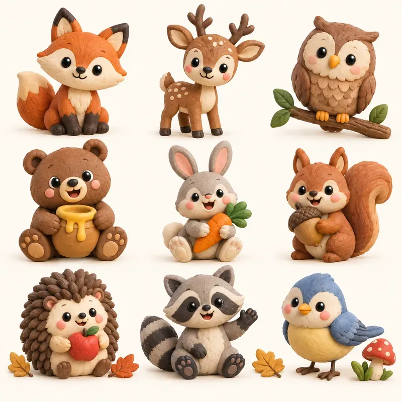 Claymation Weather Mascot Asset Kits
