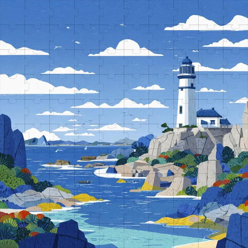 Editorial Coastal Folk Prints Painterly