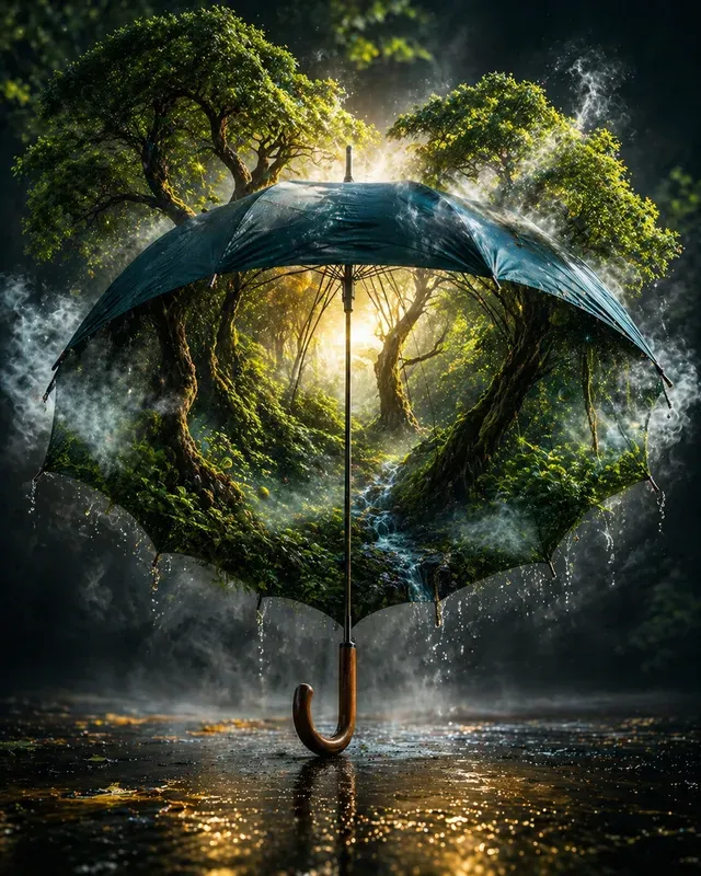 Worlds That Unfold From Rain