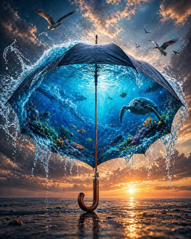 Worlds That Unfold From Rain