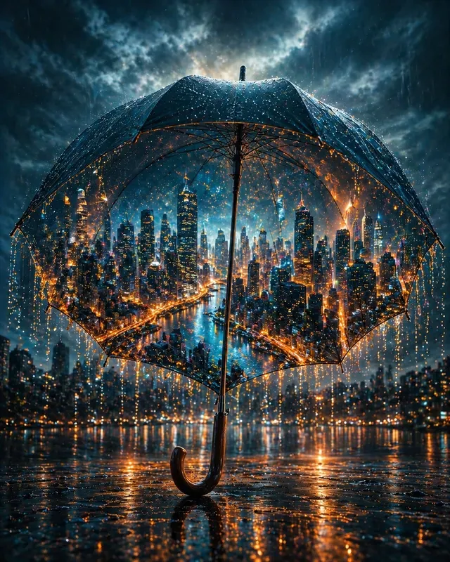 Worlds That Unfold From Rain