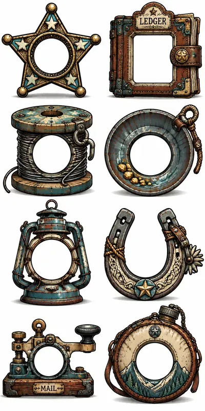 Hollow Center Object Cliparts