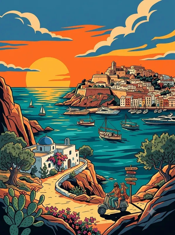Bold Graphic Urban Travel Posters
