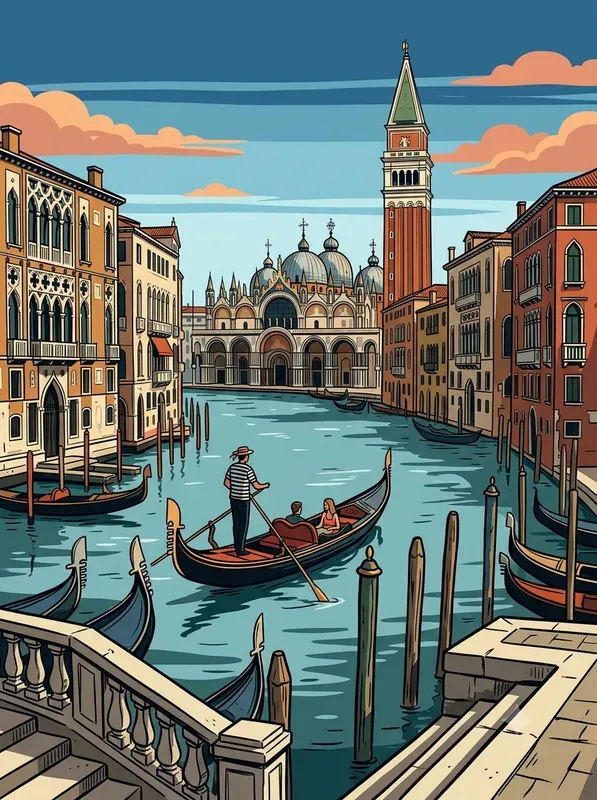 Bold Graphic Urban Travel Posters