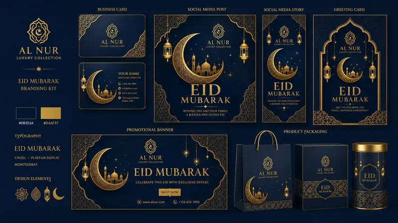 Eid Mubarak Branding Kit Generator