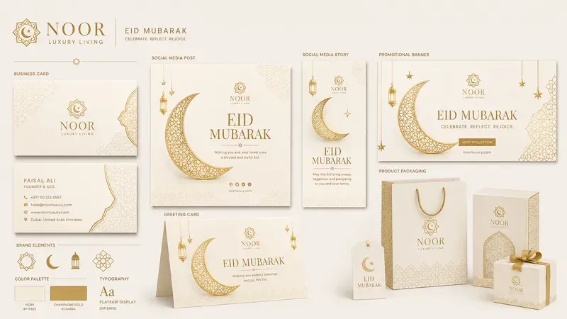 Eid Mubarak Branding Kit Generator