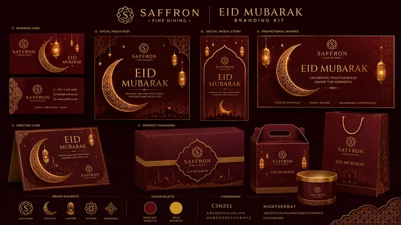 Eid Mubarak Branding Kit Generator