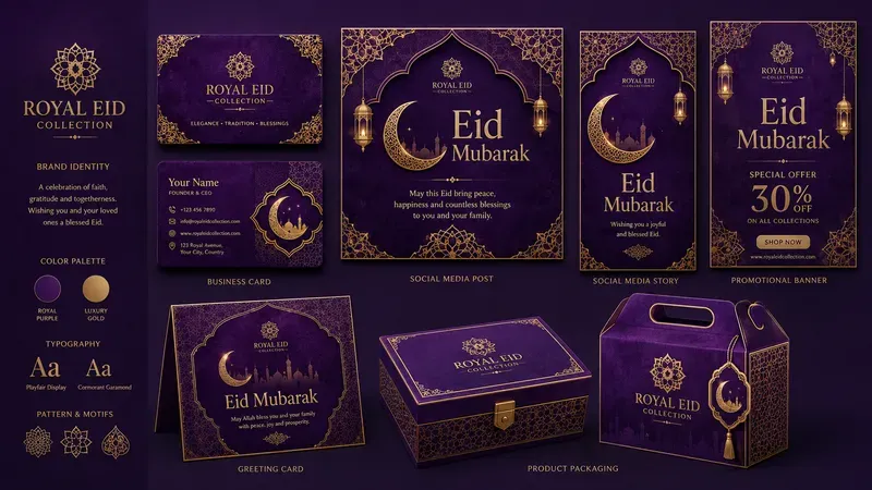 Eid Mubarak Branding Kit Generator