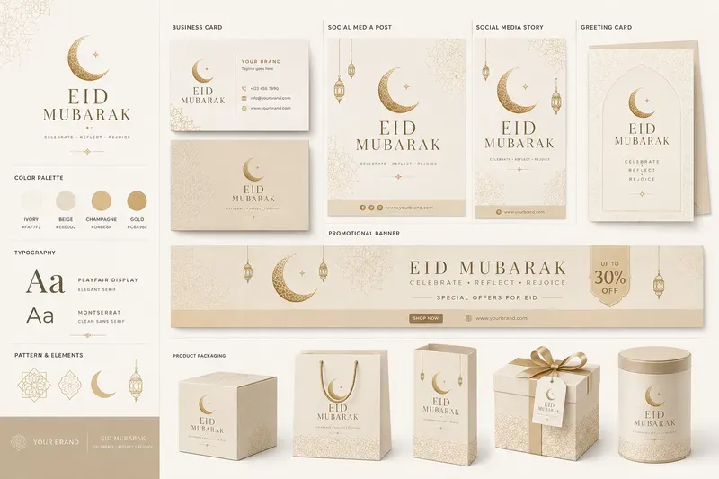 Eid Mubarak Branding Kit Generator
