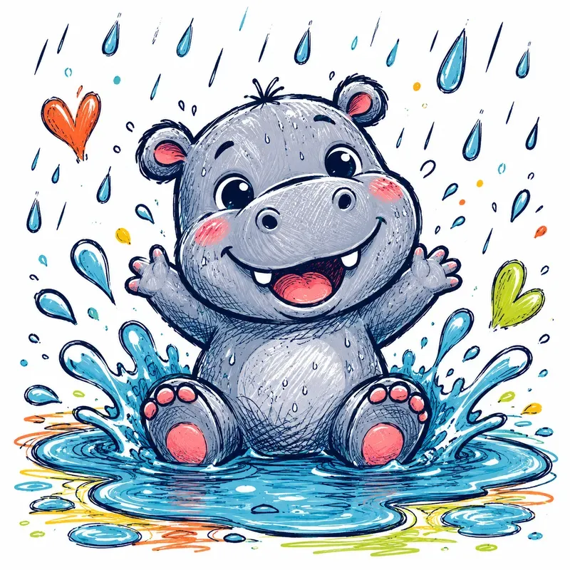 Rainy Day Animal Doodles