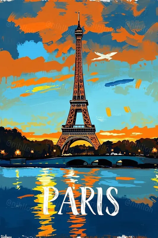 Art Oil Painting Travel Posters