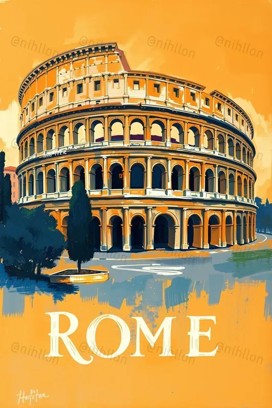 Art Oil Painting Travel Posters