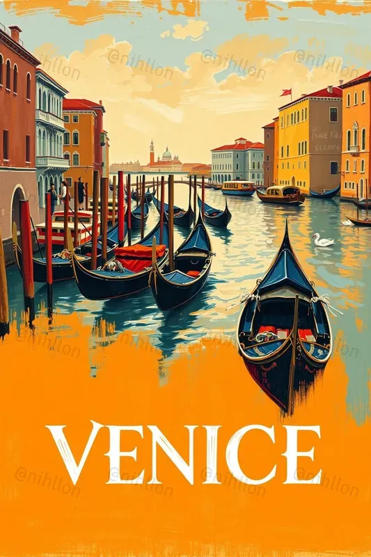 Art Oil Painting Travel Posters