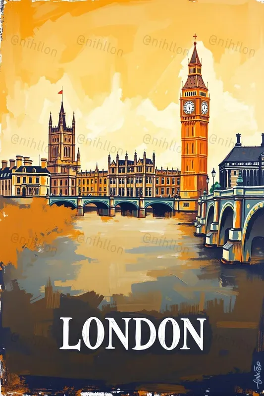 Art Oil Painting Travel Posters