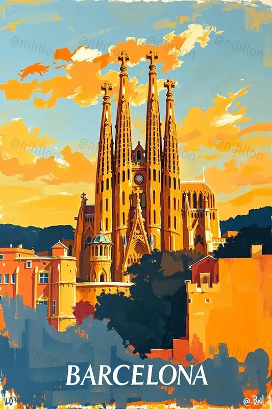 Art Oil Painting Travel Posters