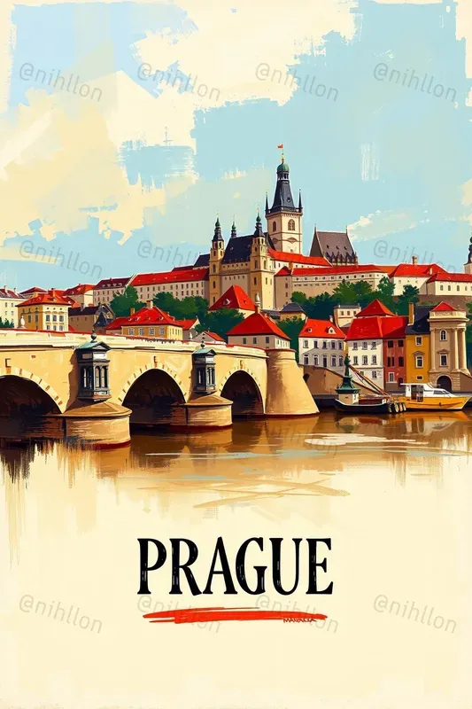 Art Oil Painting Travel Posters