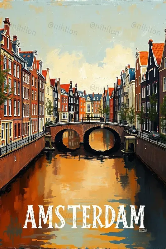 Art Oil Painting Travel Posters