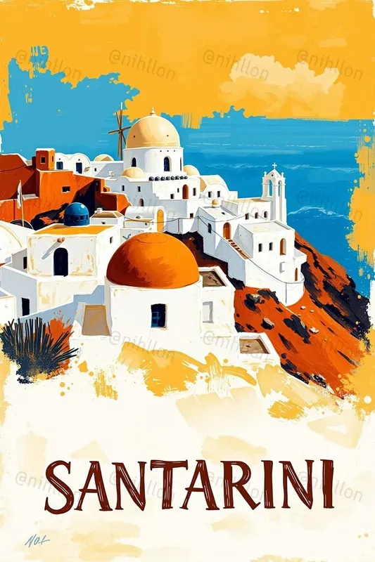 Art Oil Painting Travel Posters