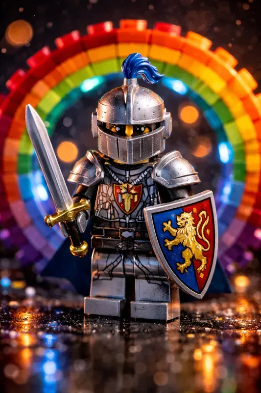 Neon Lego Tunnel Portraits