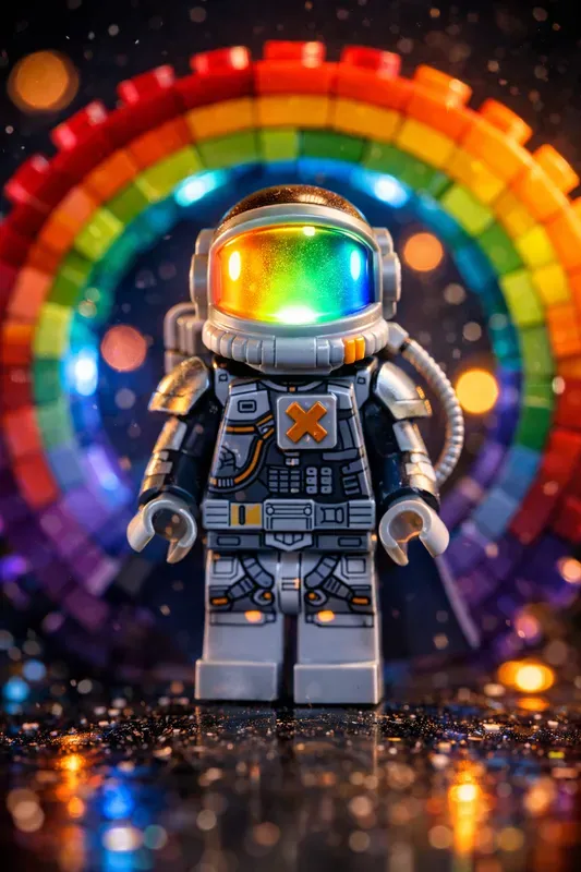 Neon Lego Tunnel Portraits