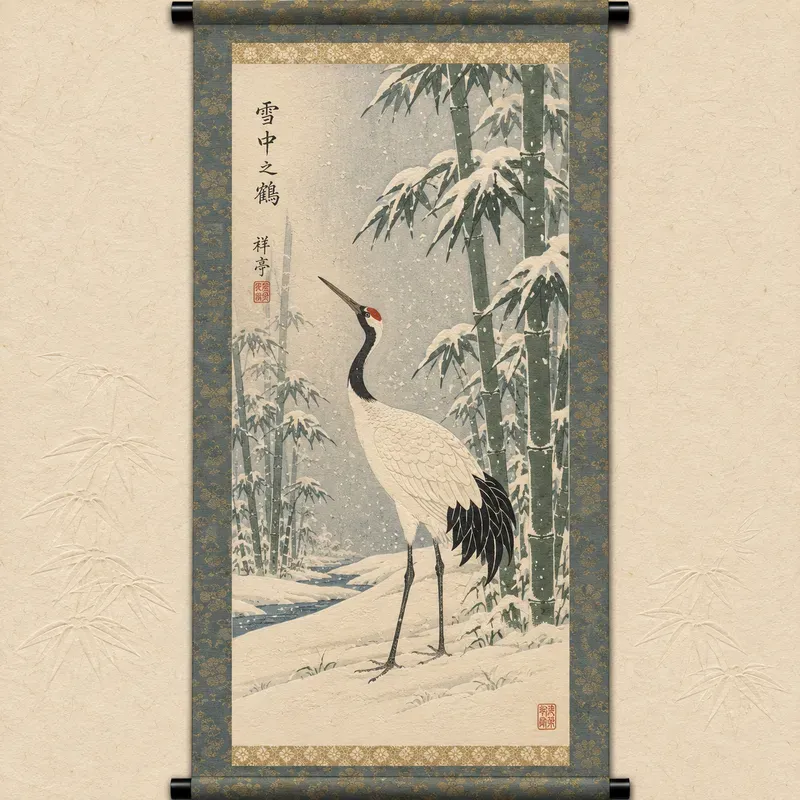 Vintage Japanese Bird Flower Prints