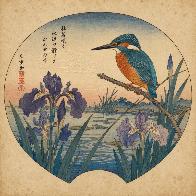 Vintage Japanese Bird Flower Prints