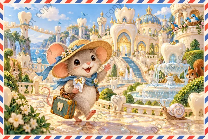 Cute Animal Pen Pal Postcard Art
