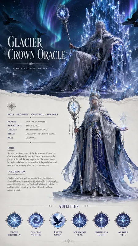 Fantasy RPG Character Landing Pages