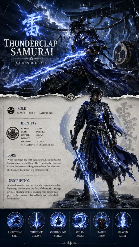 Fantasy RPG Character Landing Pages
