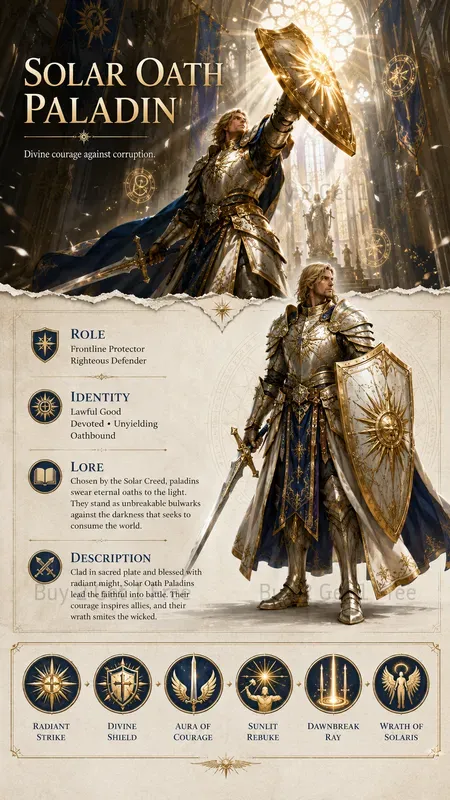Fantasy RPG Character Landing Pages