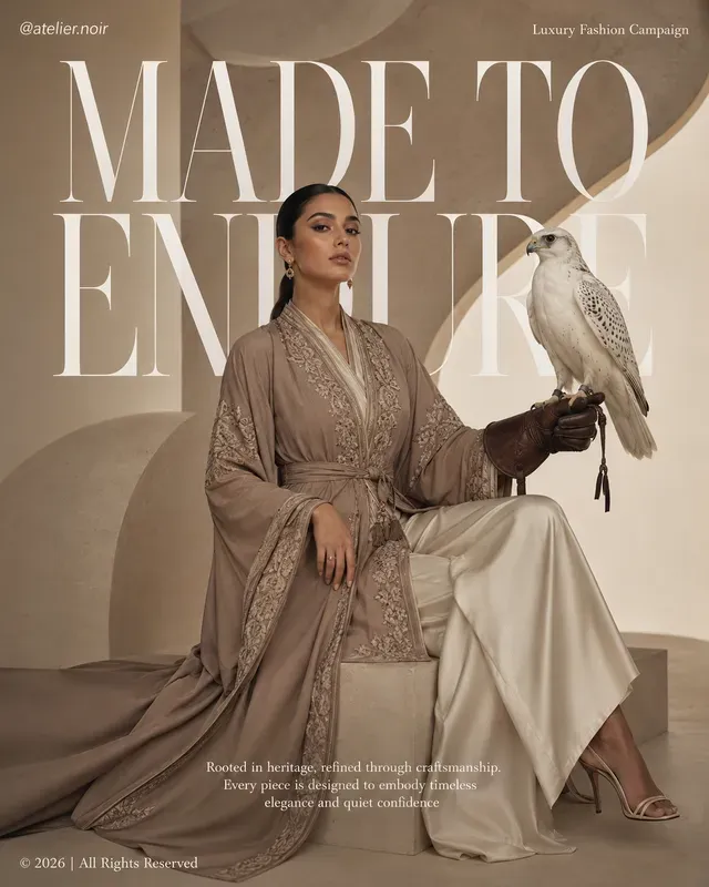 Luxury Hijab Editorial Advertisement Gens
