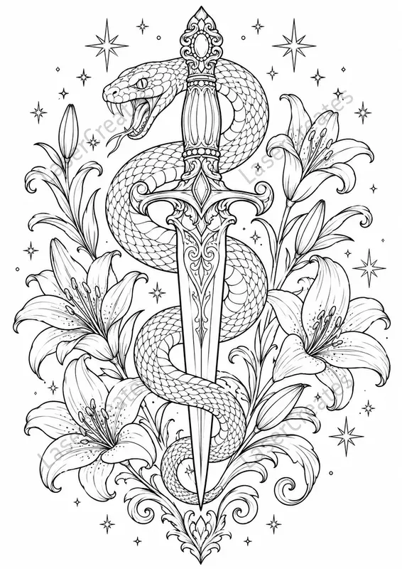 Dark Tattoo Coloring Pages