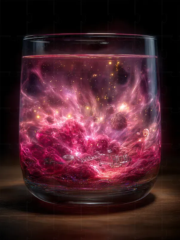 Hyperrealistic Surreal Glass Scenes
