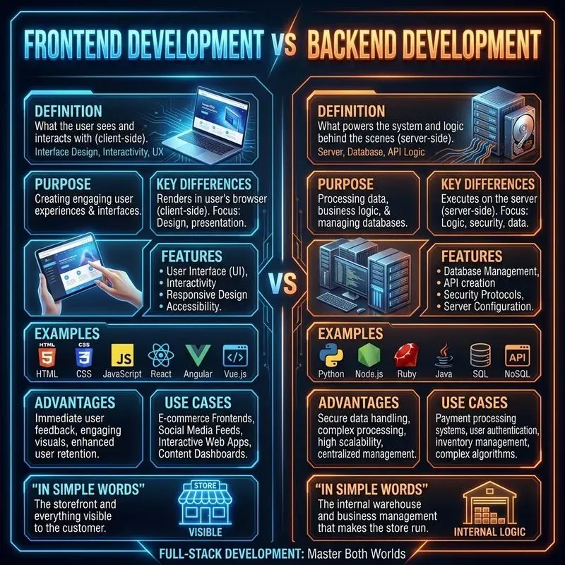 Futuristic Comparison Infographics