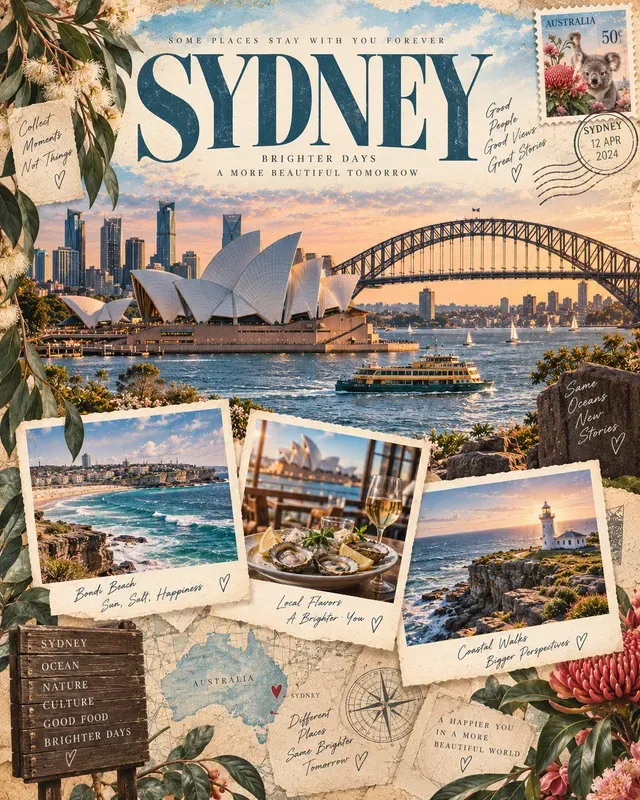 Vintage Travel City Poster Facebooks