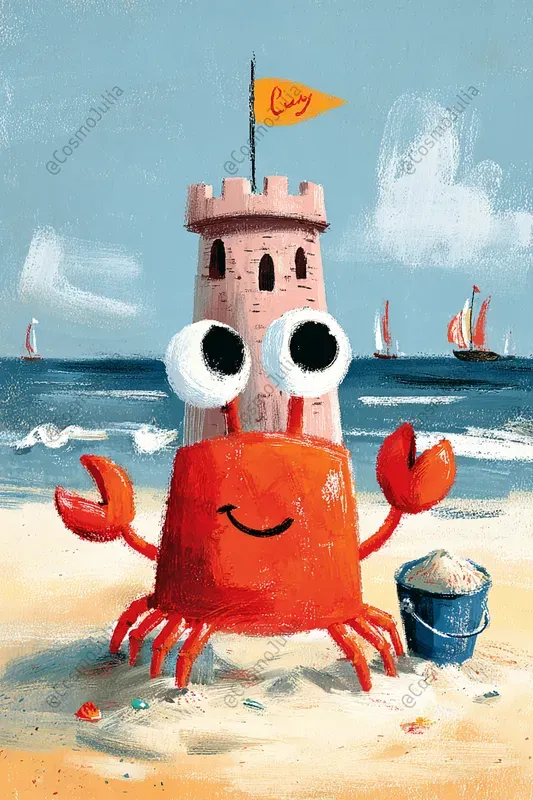 Funny Ocean Friends Kids Clipart