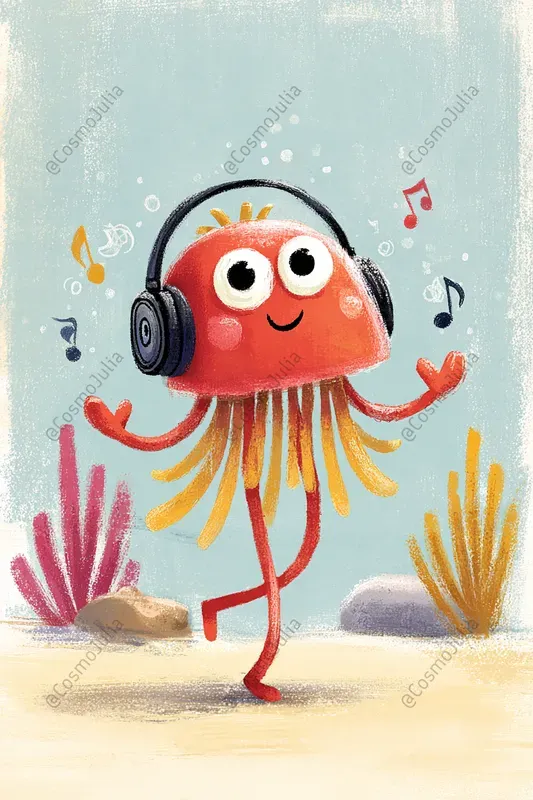 Funny Ocean Friends Kids Clipart