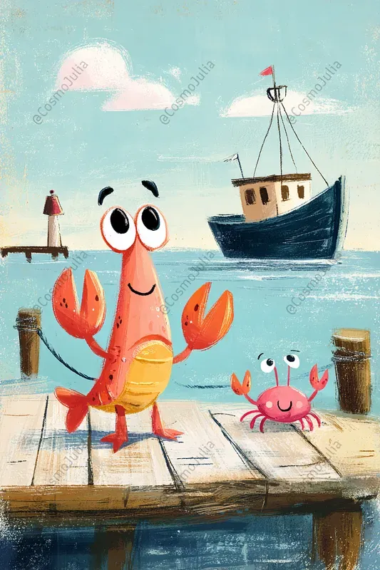 Funny Ocean Friends Kids Clipart