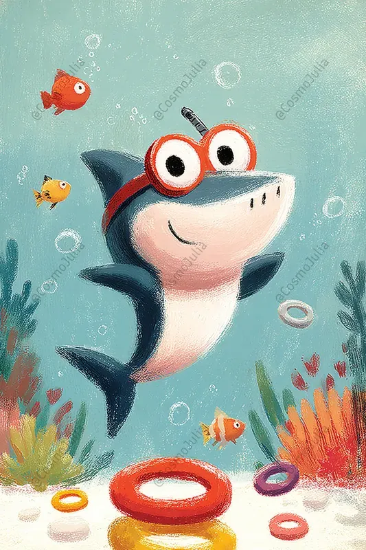 Funny Ocean Friends Kids Clipart