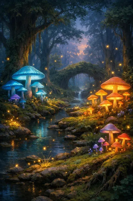 Magical Forest Illustration Generator