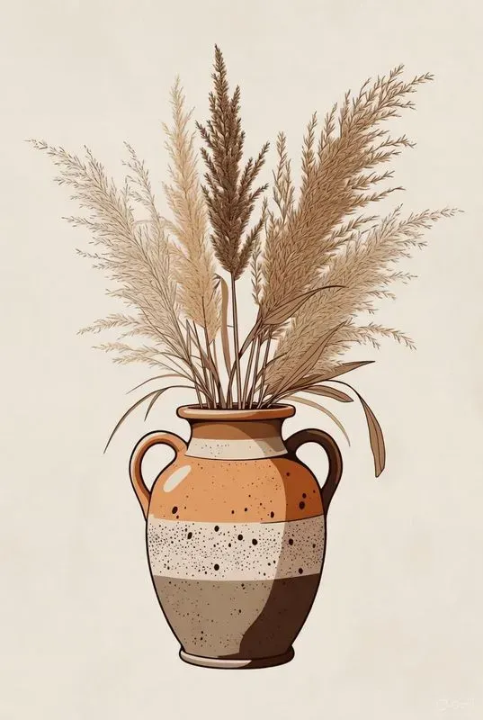 Boho 2D Home Decor Clip Art