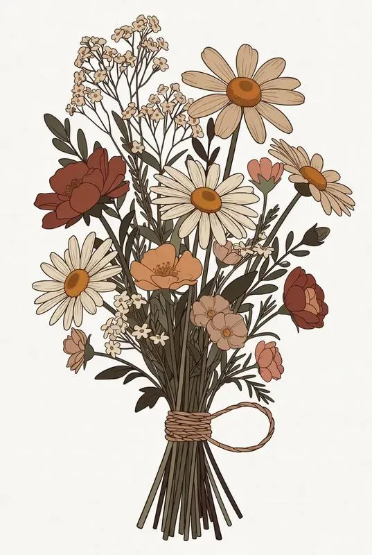 Boho 2D Home Decor Clip Art