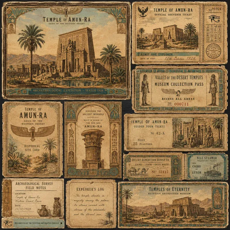 Vintage Pocket Ticket Ephemera