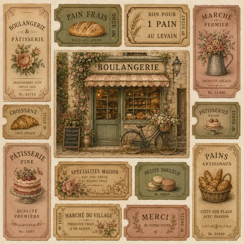Vintage Pocket Ticket Ephemera