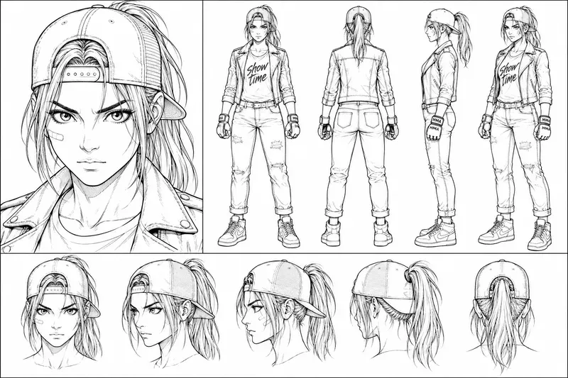 Character Creator Model Sheets For Comics