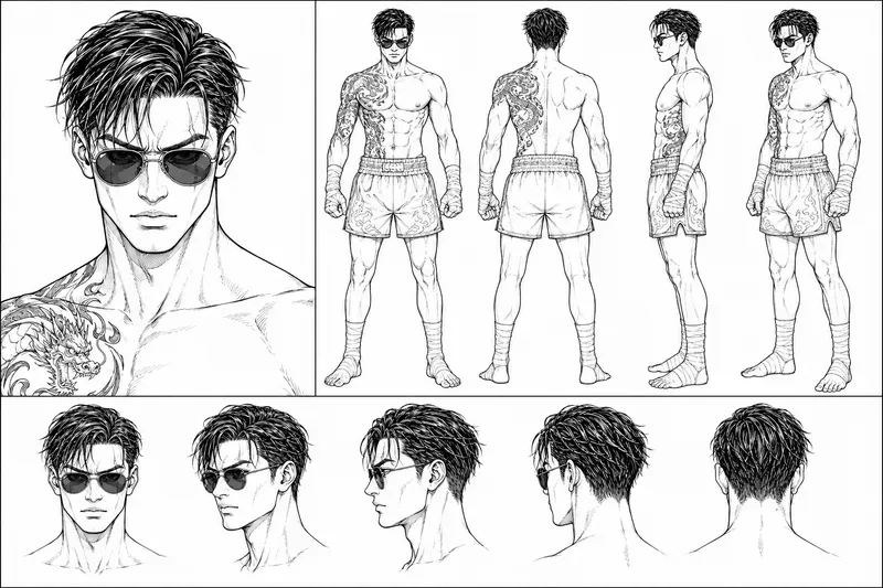 Character Creator Model Sheets For Comics