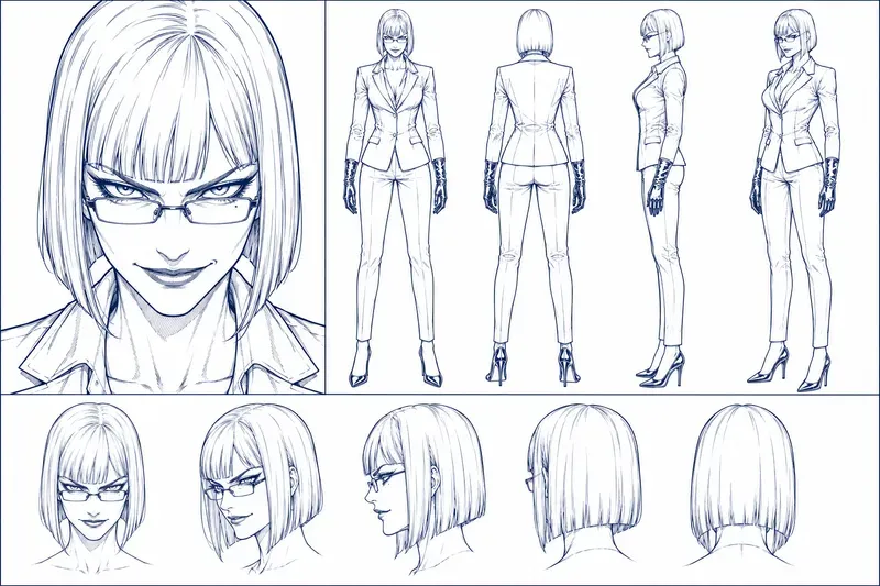 Character Creator Model Sheets For Comics