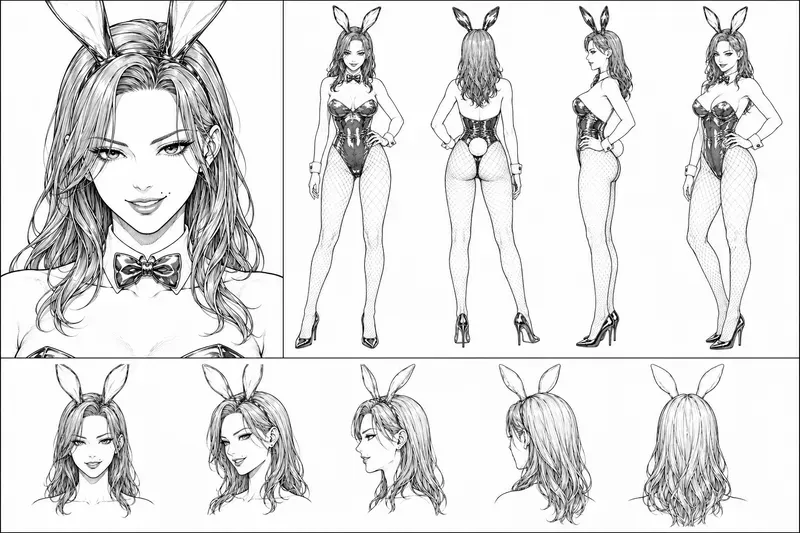 Character Creator Model Sheets For Comics